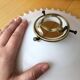 Suspension en opaline vintage