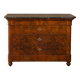 Louis-Philippe commode in Walnut Burl, mid-19th century.