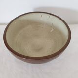 Grand Saladier en grès  Ø 30cm - Signature à identifier La Borne ? Puisaye ?