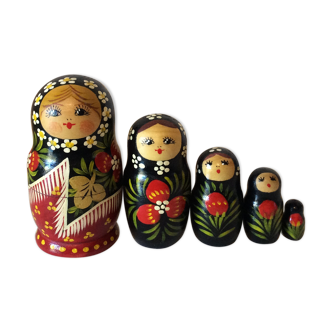 Old vintage vintage Russian Matriochkas dolls