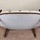 Louis XVI Style Basket Bench with floral fabric