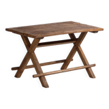 Antique X-shaped dining room table (c.1920) #16