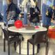 Set de 4 chaises Selene marron Magistretti Artemide