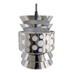 Lampe suspendue chrome space age des années 1970 par massive suspension