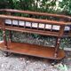 Wooden planter on stand
