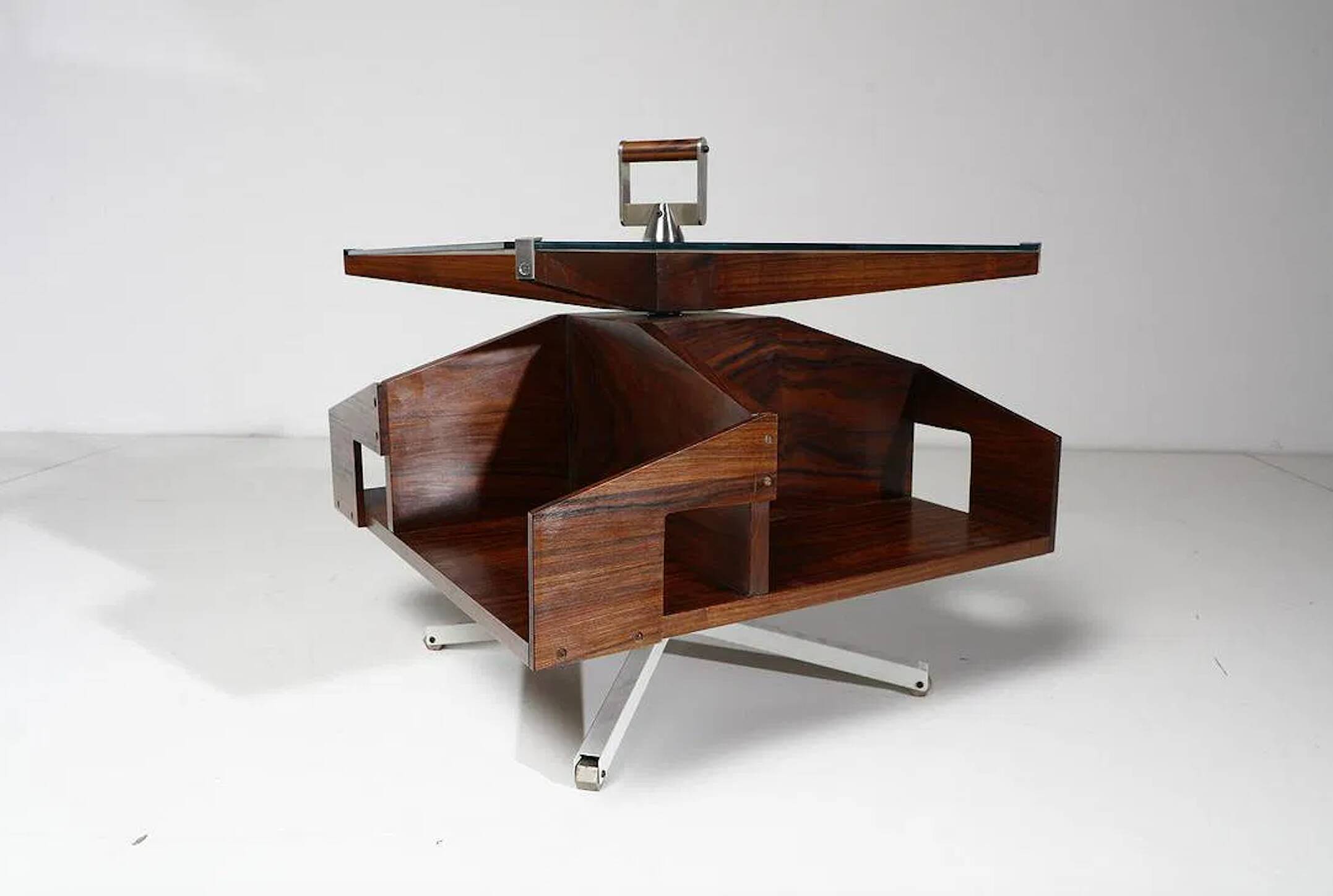 Ico Parisi coffee table, Itri model bar