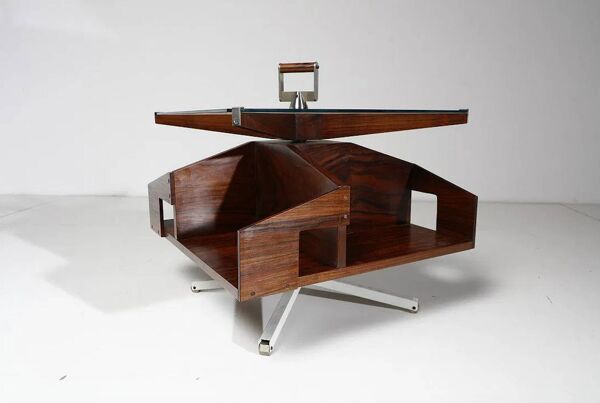 Ico Parisi table basse, bar modèle Itri