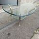 Bronze and glass coffee table