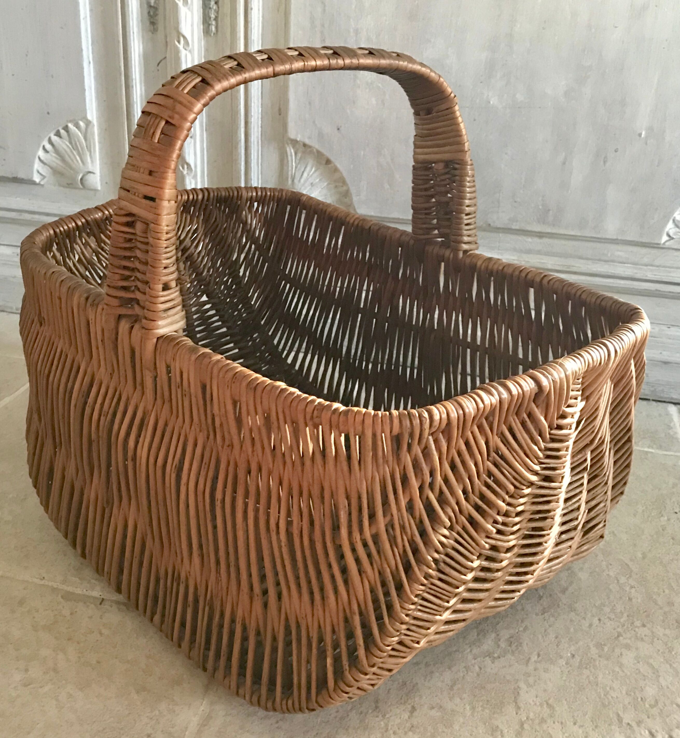 70's wicker basket