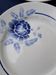 4 hollow plates in earthenware from Saint Amand model 3015 blue pink pattern diam 19.2 cm