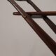 Vintage wooden and glass rolling trolley, 1960