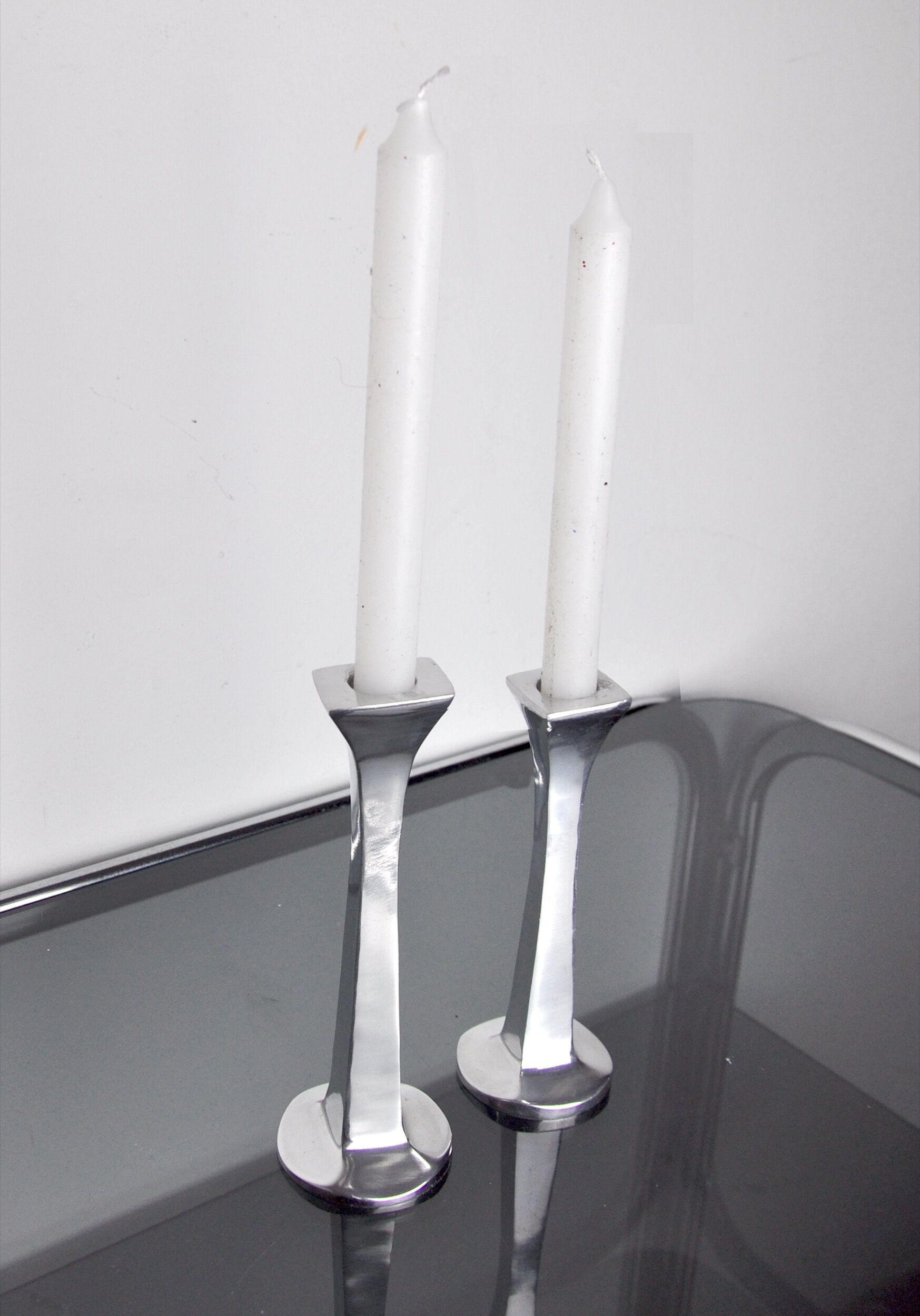 Pair of candlesticks by Arte3, 1980, Spain