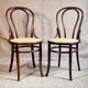 Paire de chaises bistrot Fischel n°18 de 1900 ca
