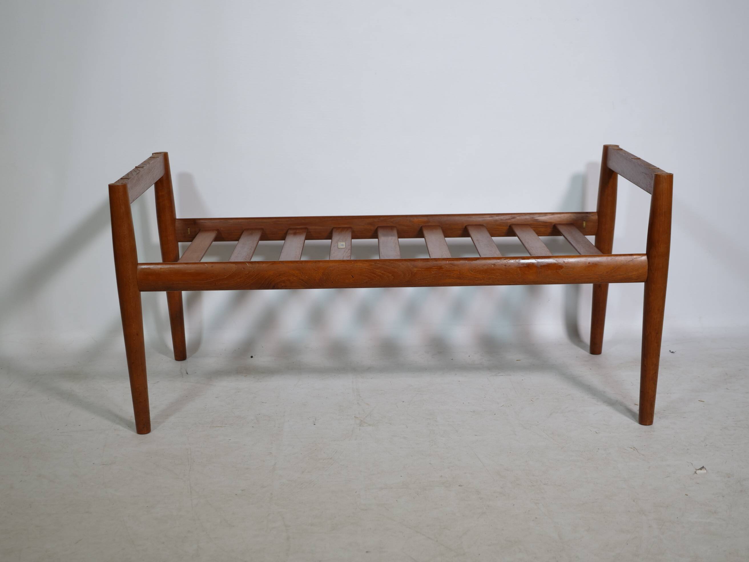 Mid-Century Design Teak Coffee Table with Smoked Glass by Möbel Mann, 1960s