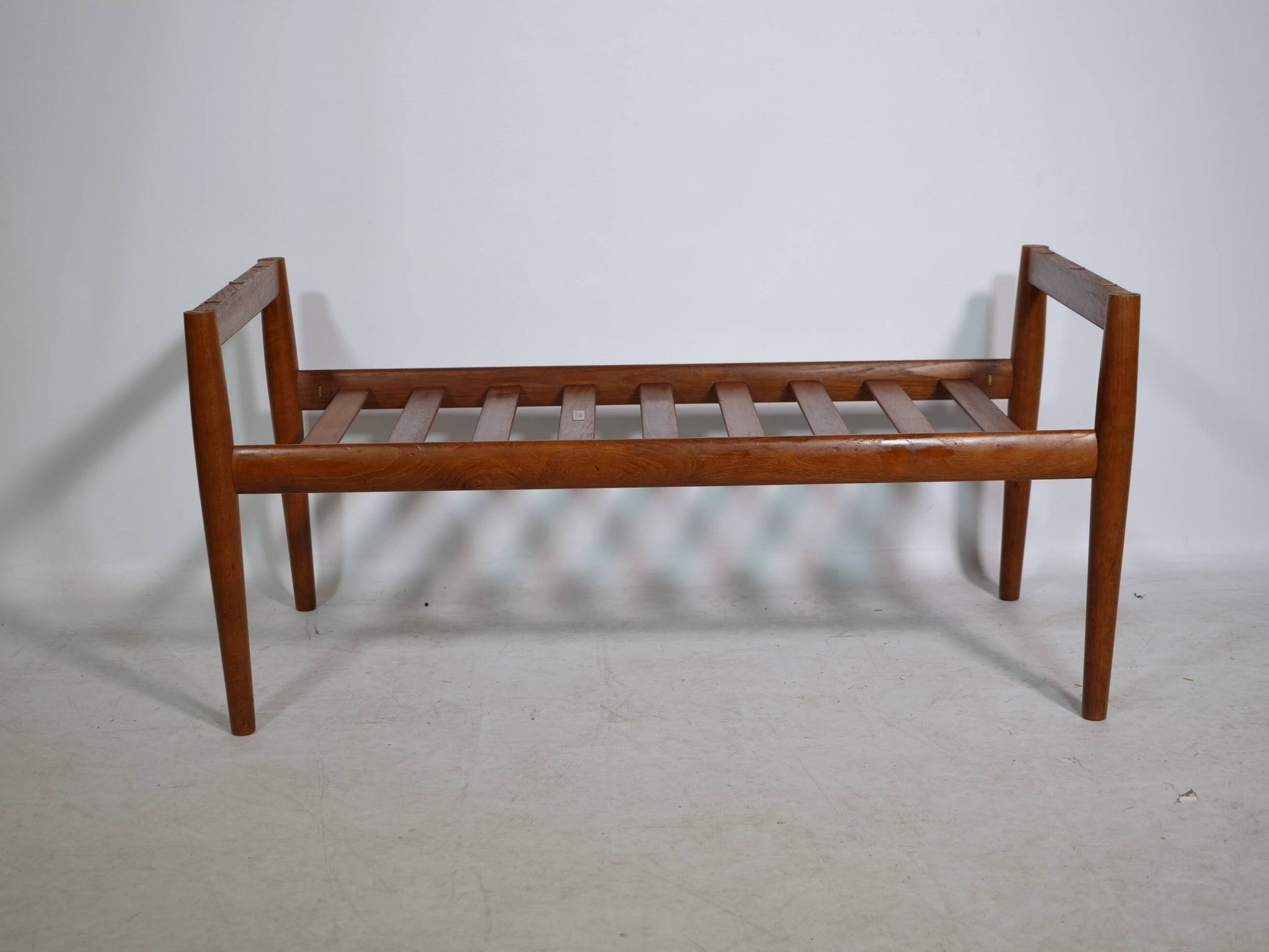 Mid-Century Design Teak Coffee Table with Smoked Glass by Möbel Mann, 1960s