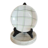 6 Salins tile dessert plates, Sortilège model