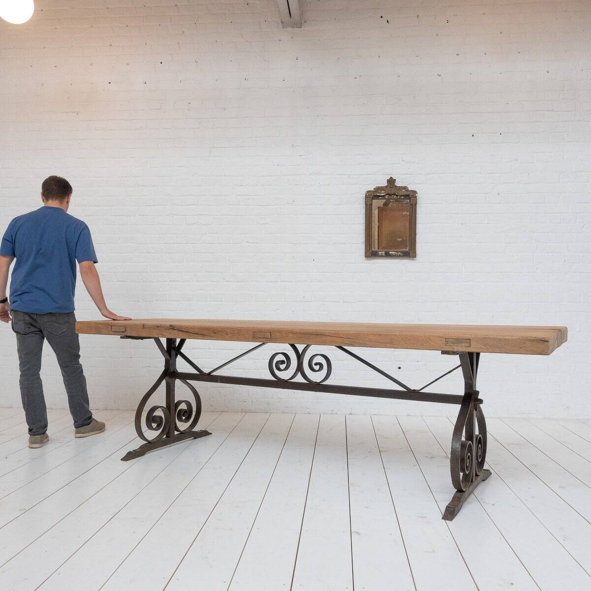 Antique French Oak Table, 1850