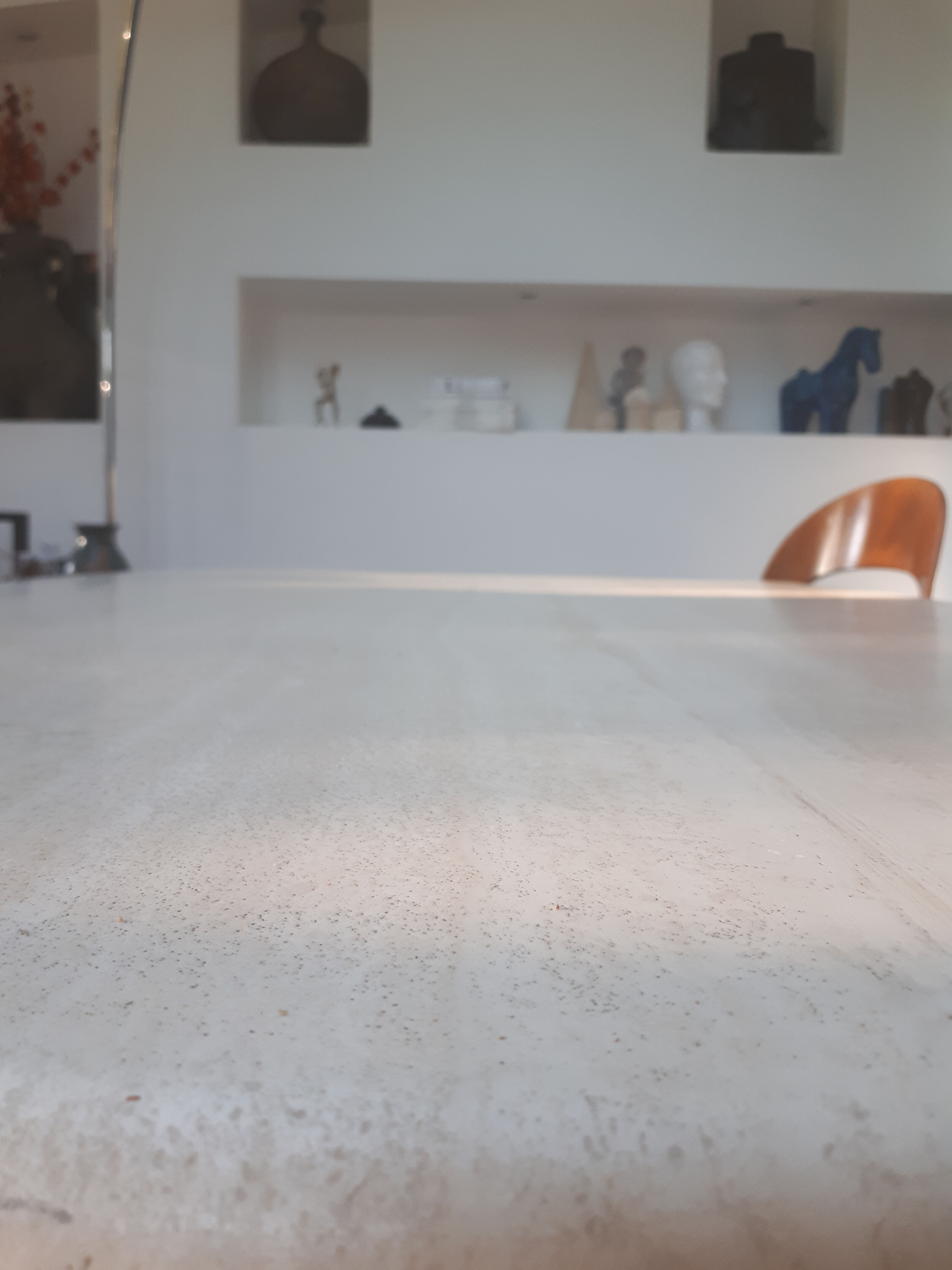 Roche Bobois travertine table