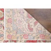 Vintage Turkish Oushak Handmade Wool Cotton Red Area Rug 127x209