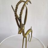 Vintage bronze antelope