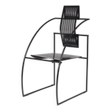 Black metal chair "Quinta" Mario Botta
