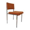 Orange chrome fabric chair