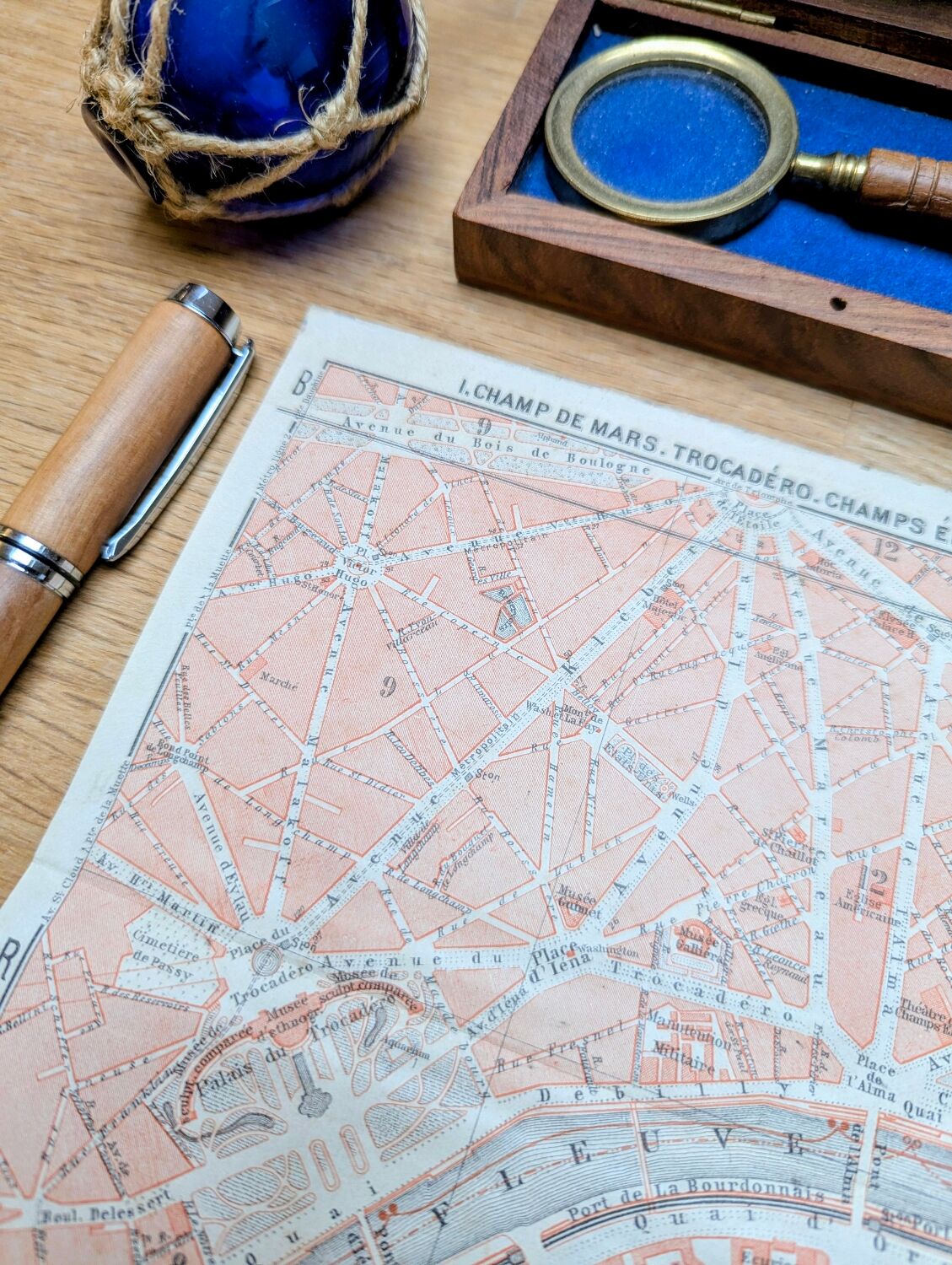 Paris, Champ de Mars, ancien plan, imprimé en 1914.