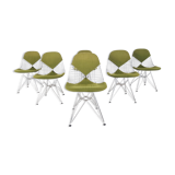 Eames chrome wire bikini chairs for Herman Miller, 1960s