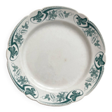 Round ironstone dish "Lucy" KG Lunéville circa 1900