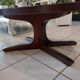 Vintage Baumann oval coffee table 1970s