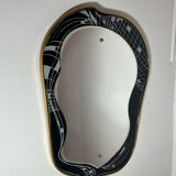 Decorative brass mirror