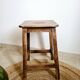 Old vintage handcrafted kitchen stool