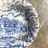 English earthenware bowl MYOTT Royal Mail white and blue