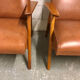 Pair of armchairs Scandinavian design feet compass vintage period 1960s