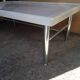 table basse metal chromé et marbre onyx epoque 1970