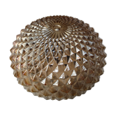 Plafonnier vintage, globe pointes de diamants
