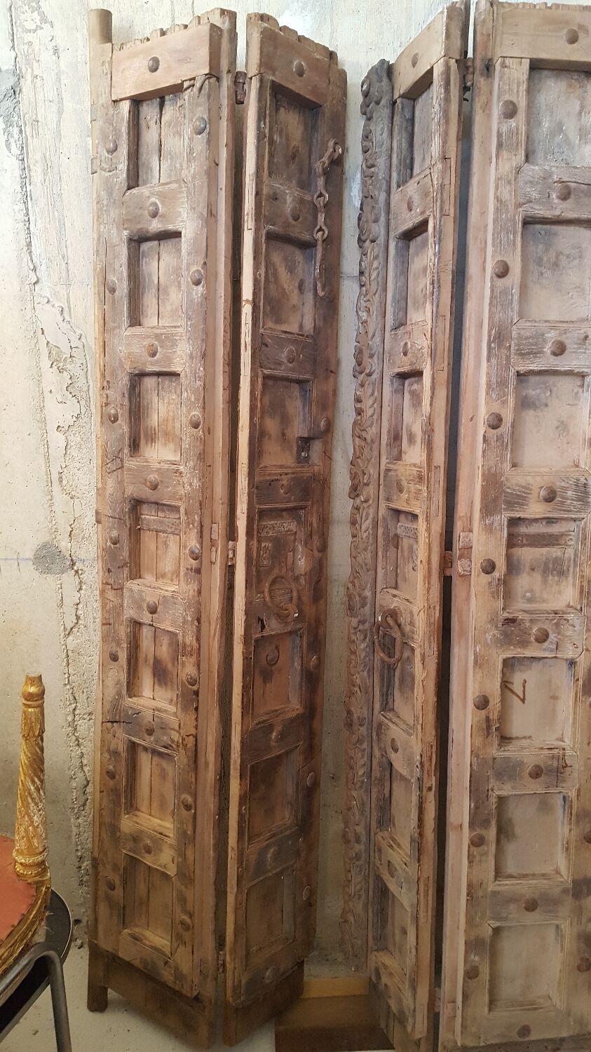 19th century double-leaf Indian door