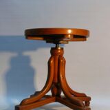 Tabouret de piano / tabouret pivotant, J. & J. Kohn company, tabouret ancien en bois courbé, vers 1900