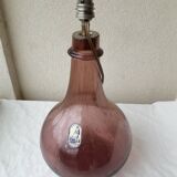 Pied de lampe verre bullé