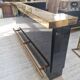 Maison Jansen counter in brass and blue lacquer