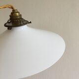 White opaline pendant light