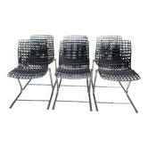 Série de 6 chaises « Moiré » par Ton Haas
