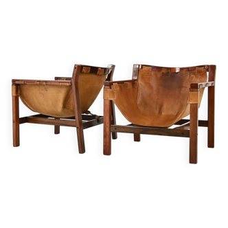 Set of 2 Safari Armchairs by Carlo Hauner for Forma, 1970s