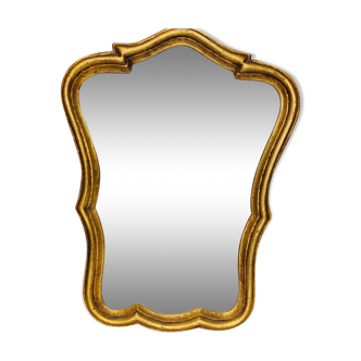 Small golden mirror