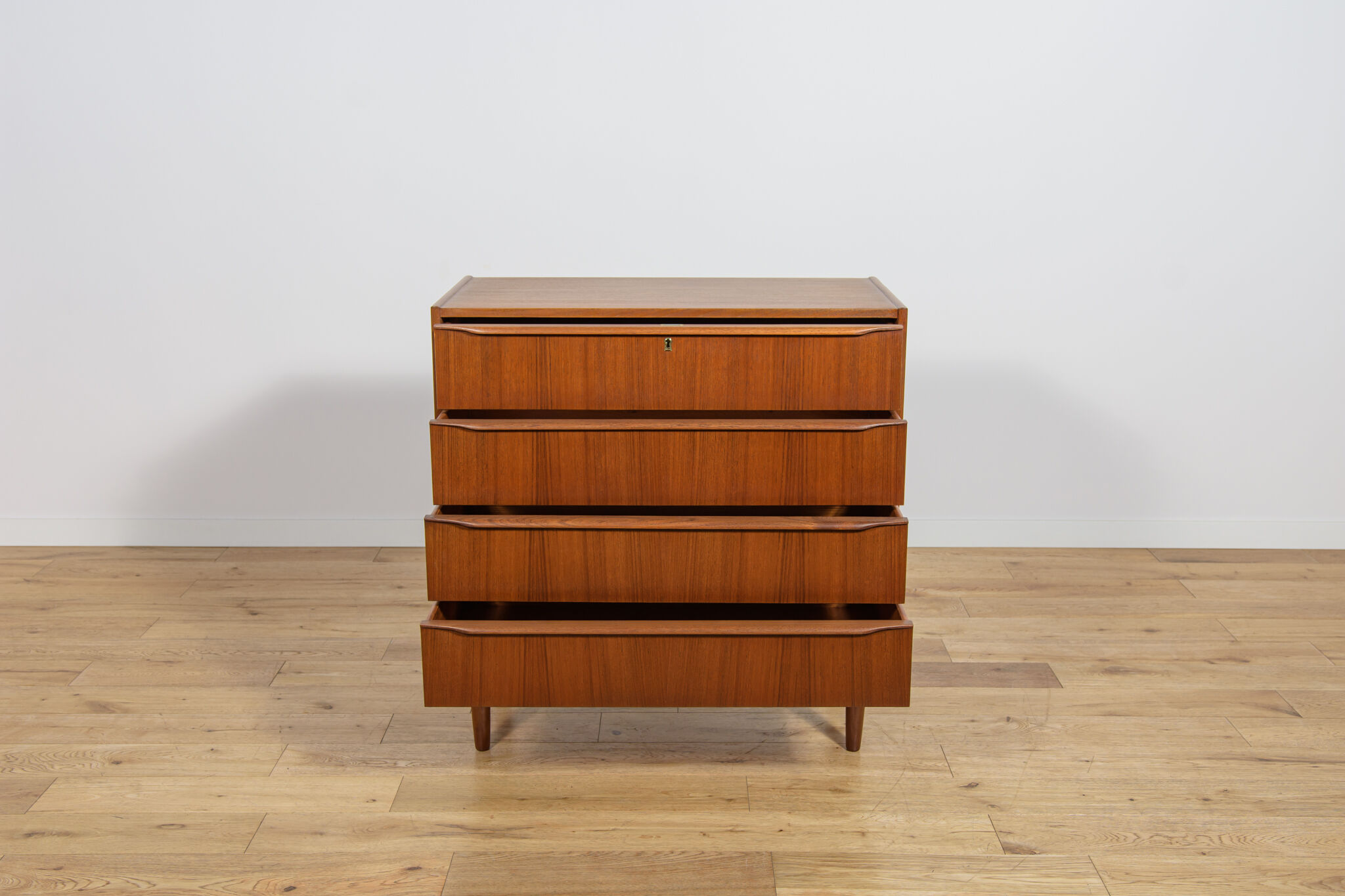 Mid-century teak dresser with dressing table, Denmark, 1960s