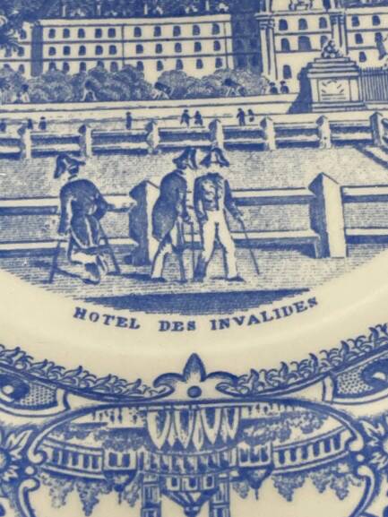 Gien earthenware plate