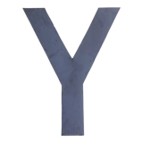 Industrial letter in zinc