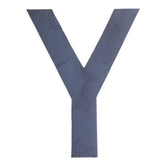 Industrial letter in zinc