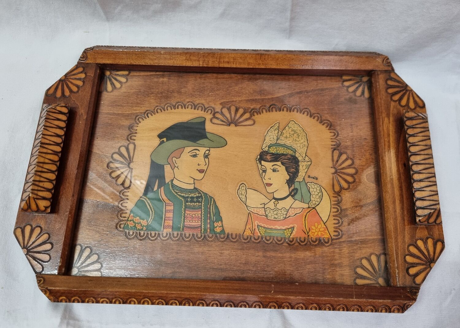 Breton service tray