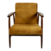 Fauteuil vintage en caméléon brun, années 1970